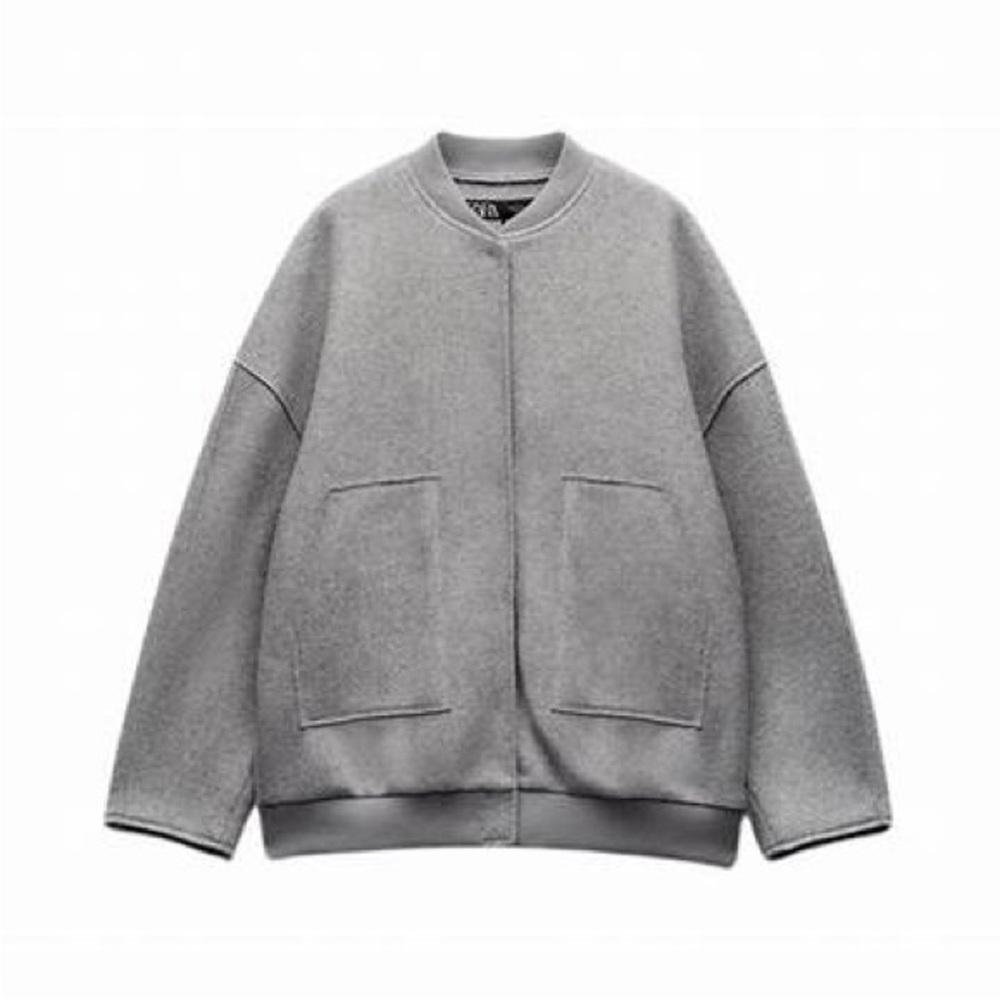 Zara oversized bomber jacket